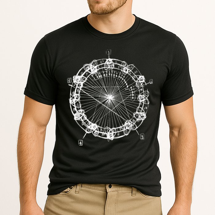 Coltrane Chord Changes Mandala Jazz Musician Cooling Performance Crew T-Shirt