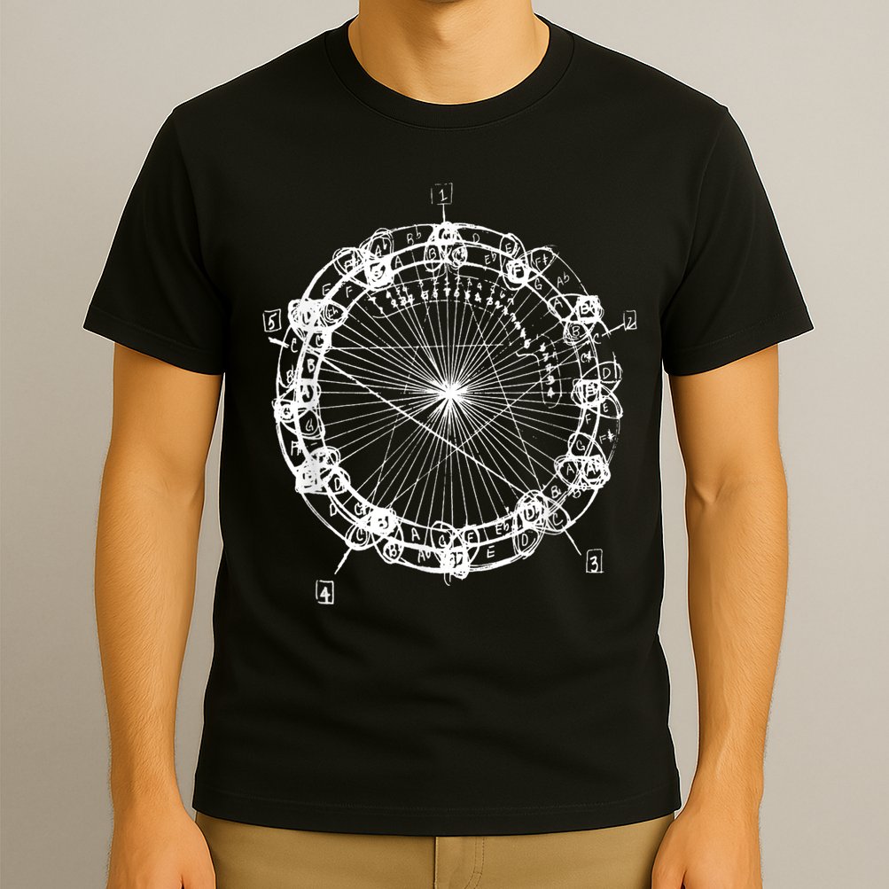 Coltrane Chord Changes Mandala Jazz Musician T-Shirt