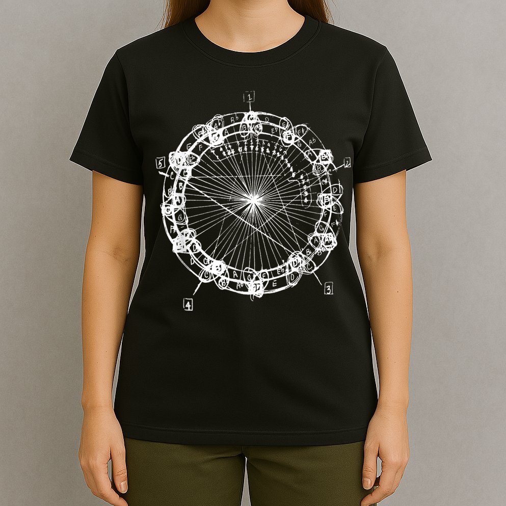 Coltrane Chord Changes Mandala Jazz Musician T-Shirt