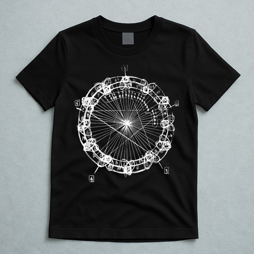 Coltrane Chord Changes Mandala Jazz Musician T-Shirt
