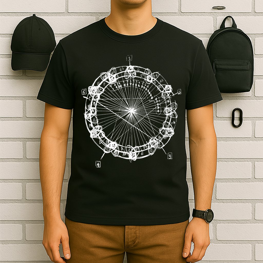 Coltrane Chord Changes Mandala Jazz Musician T-Shirt