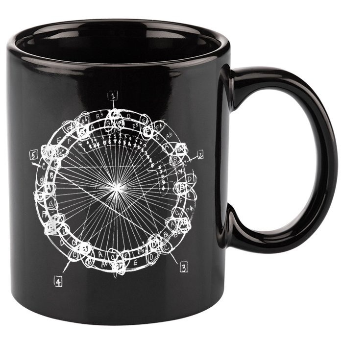 Coltrane Chord Changes Mandala Jazz Musician 11oz C Handle Ceramic Mug