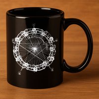 Coltrane Chord Changes Mandala Jazz Musician 11oz C Handle Ceramic Mug