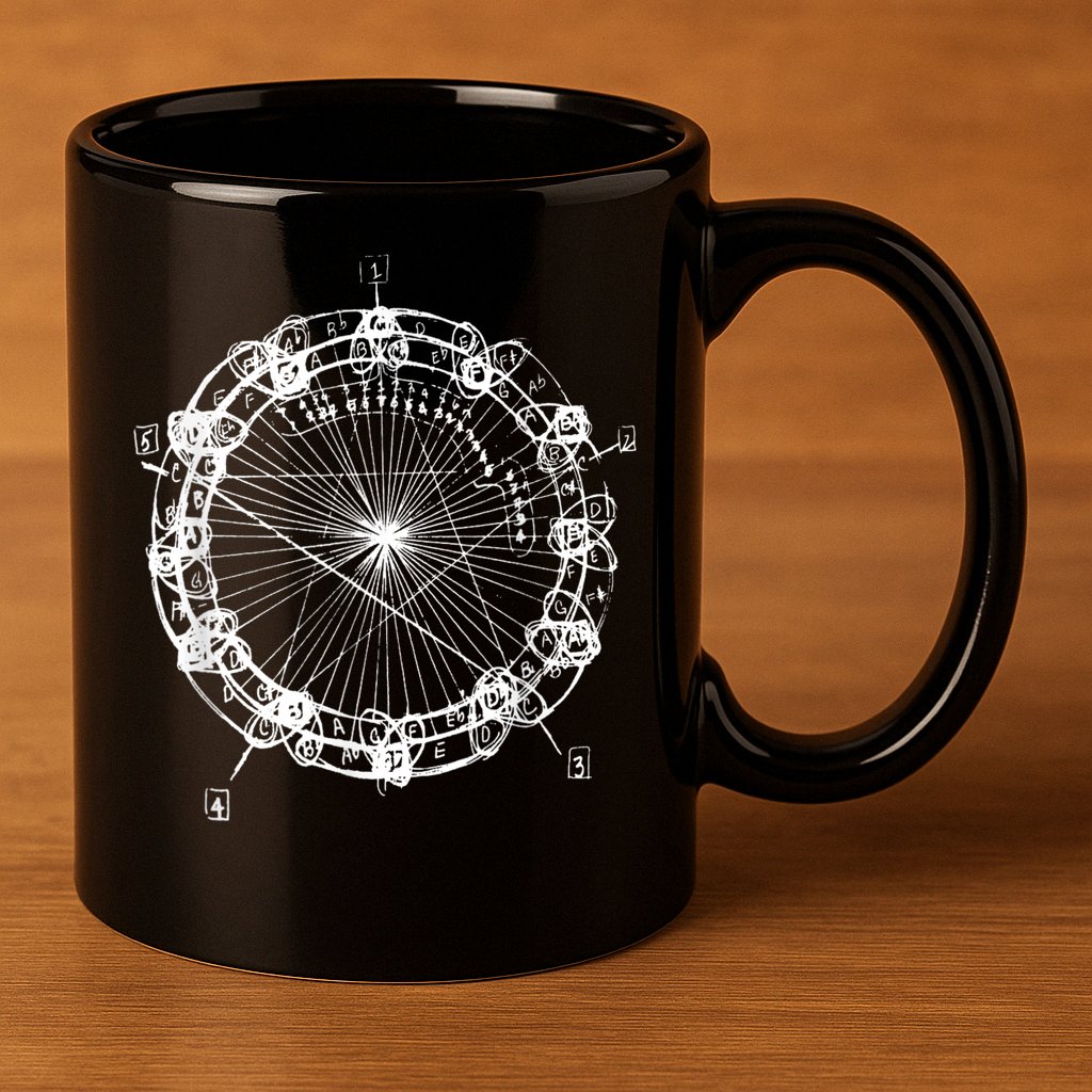 Coltrane Chord Changes Mandala Jazz Musician 11oz C Handle Ceramic Mug