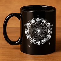 Coltrane Chord Changes Mandala Jazz Musician 11oz C Handle Ceramic Mug