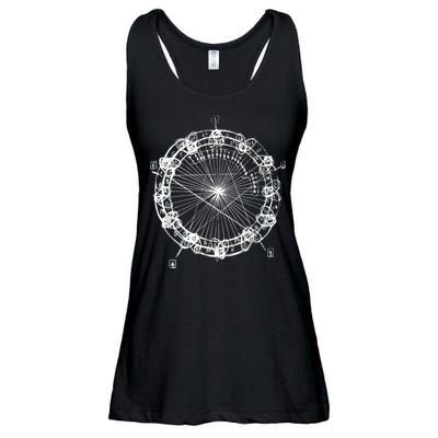 Coltrane Chord Changes Mandala Jazz Musician Ladies Essential Flowy Tank