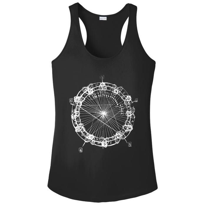 Coltrane Chord Changes Mandala Jazz Musician Ladies PosiCharge Competitor Racerback Tank