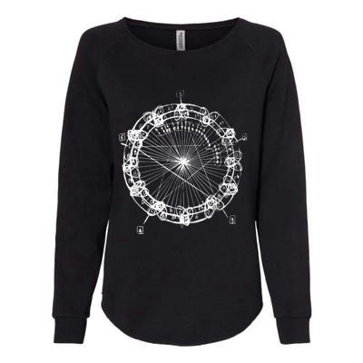 Coltrane Chord Changes Mandala Jazz Musician Womens California Wash Sweatshirt