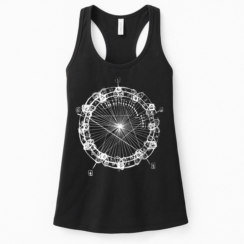 Coltrane Chord Changes Mandala Jazz Musician Womens Tank Top