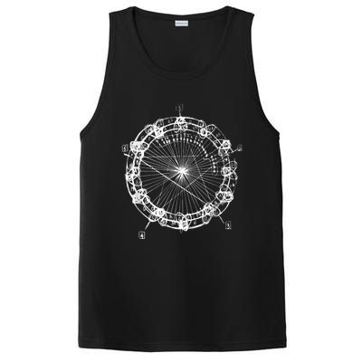 Coltrane Chord Changes Mandala Jazz Musician PosiCharge Competitor Tank