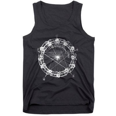 Coltrane Chord Changes Mandala Jazz Musician Tank Top