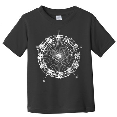 Coltrane Chord Changes Mandala Jazz Musician Toddler T-Shirt