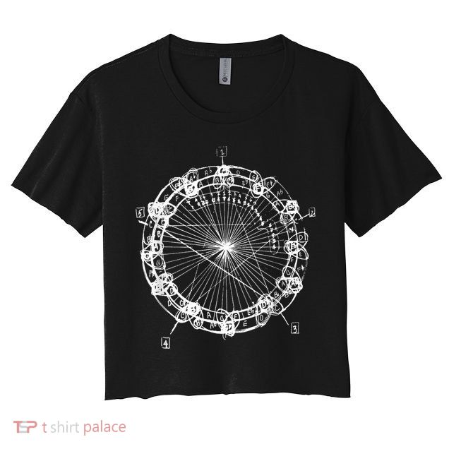Coltrane Chord Changes Mandala Jazz Musician Crop Top