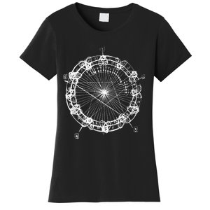 Coltrane Chord Changes Mandala Jazz Musician Women's T-Shirt