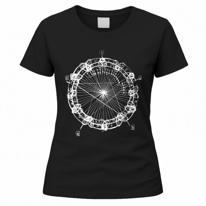 Coltrane Chord Changes Mandala Jazz Musician Women's T-Shirt