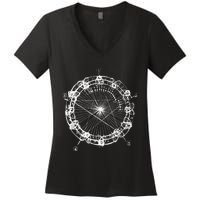 Coltrane Chord Changes Mandala Jazz Musician Women's V-Neck T-Shirt