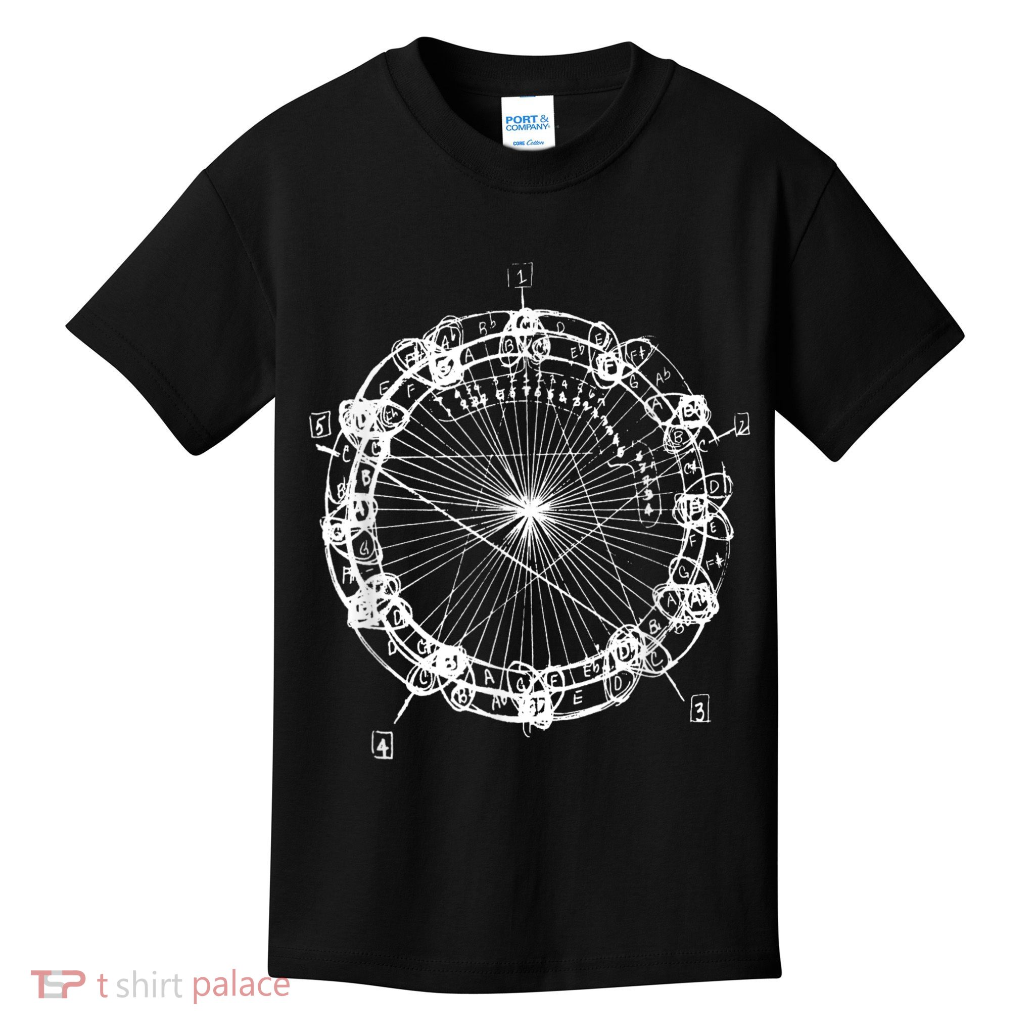 Coltrane Chord Changes Mandala Jazz Musician Kids T-Shirt
