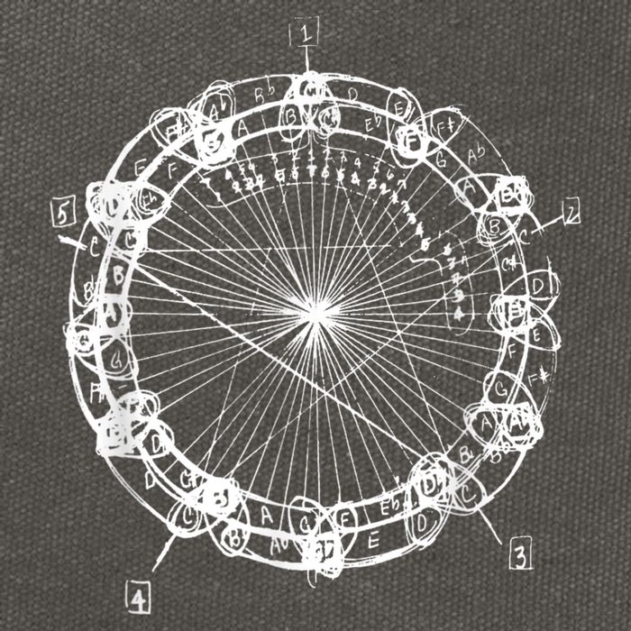 Coltrane Chord Changes Mandala Jazz Musician Cotton Canvas Backpack