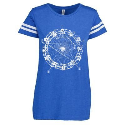 Coltrane Chord Changes Mandala Jazz Musician Enza Ladies Jersey Football T-Shirt