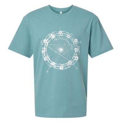 Coltrane Chord Changes Mandala Jazz Musician Sueded Cloud Jersey T-Shirt