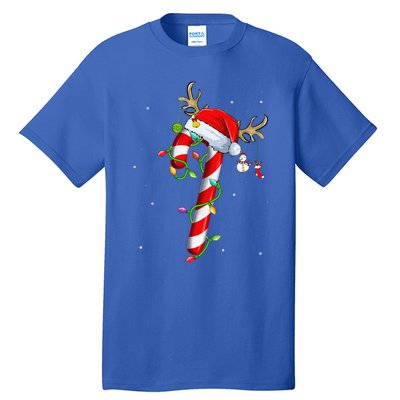 Candy Cane Crew Santa Christmas Lights Xmas Tall T-Shirt