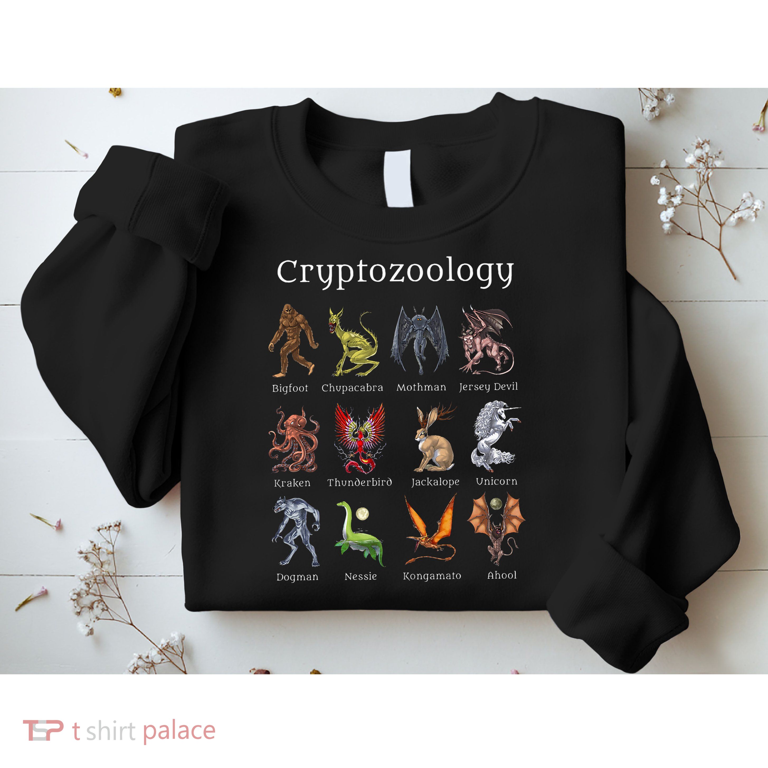 Cryptozoology Cryptid Creatures Fantasy Mythical Monsters Sweatshirt