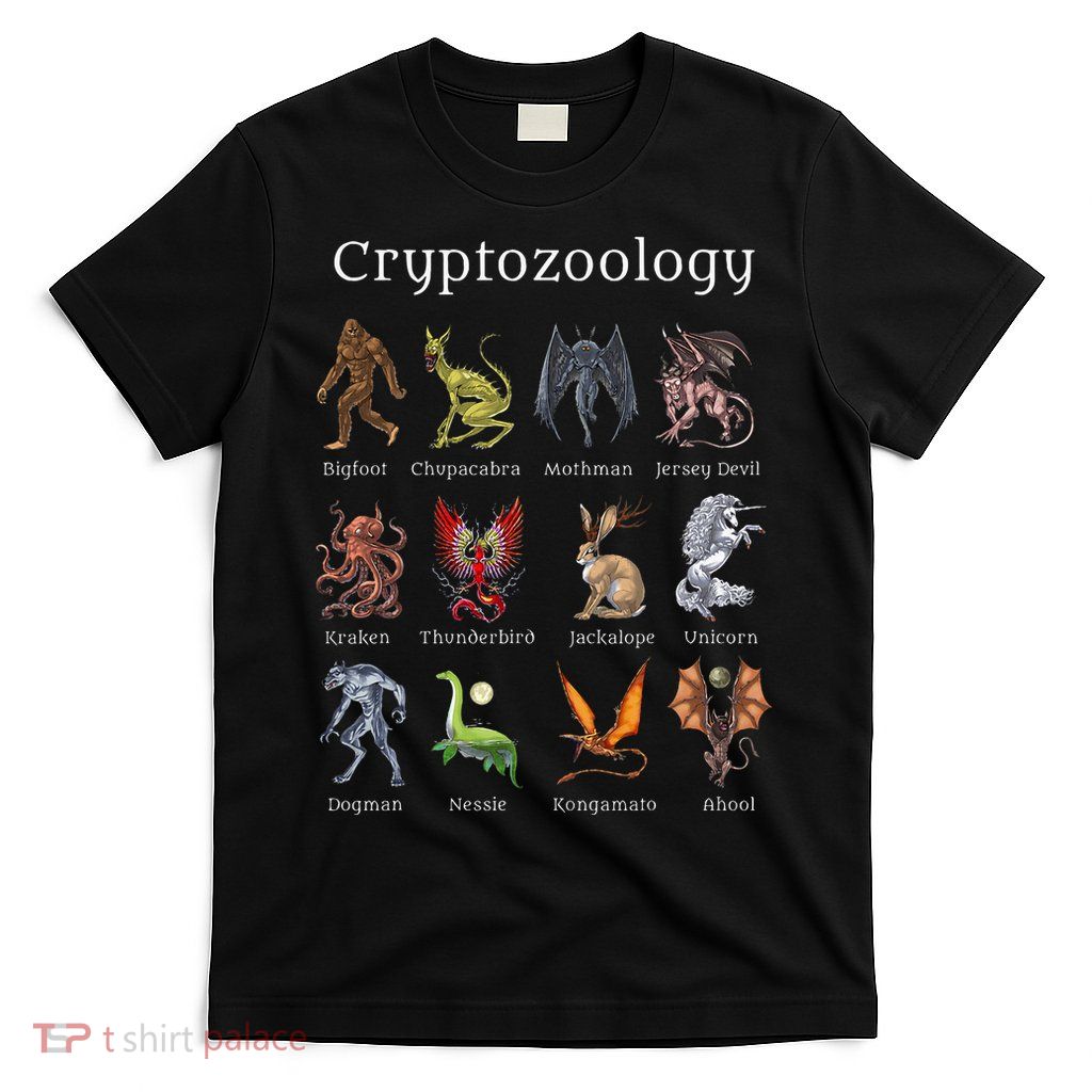 Cryptozoology Cryptid Creatures Fantasy Mythical Monsters T-Shirt