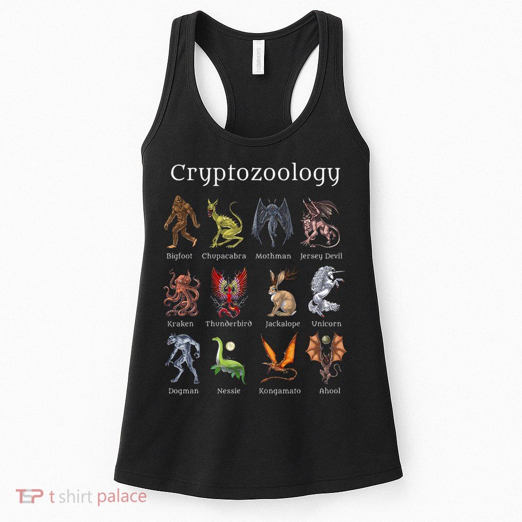 Cryptozoology Cryptid Creatures Fantasy Mythical Monsters Womens Tank Top