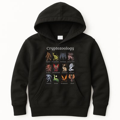 Cryptozoology Cryptid Creatures Fantasy Mythical Monsters Kids Hoodie
