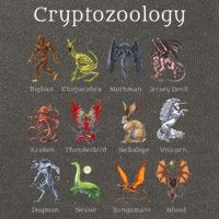 Cryptozoology Cryptid Creatures Fantasy Mythical Monsters Cotton Canvas Backpack