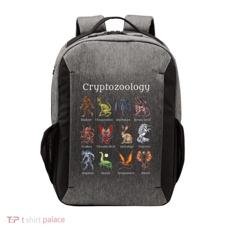 Cryptozoology Cryptid Creatures Fantasy Mythical Monsters Vector Backpack