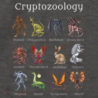 Cryptozoology Cryptid Creatures Fantasy Mythical Monsters Vector Backpack