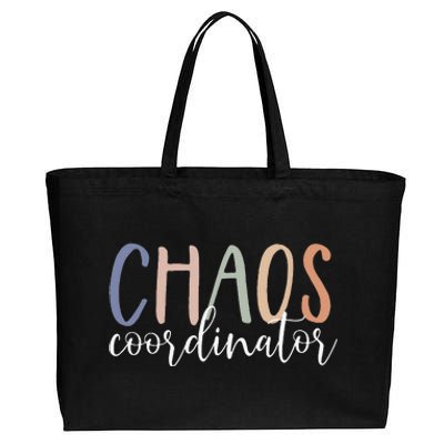 Chaos Coordinator Cotton Canvas Jumbo Tote