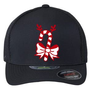 Christmas Candy Cane Santa Xmas Flexfit Unipanel Trucker Cap