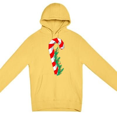 Christmas Candy Cane Santa Xmas Premium Pullover Hoodie