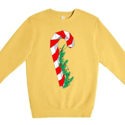 Christmas Candy Cane Santa Xmas Premium Crewneck Sweatshirt