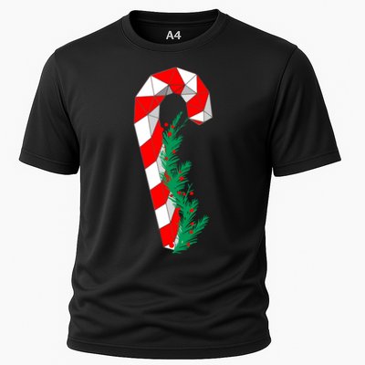 Christmas Candy Cane Santa Xmas Cooling Performance Crew T-Shirt