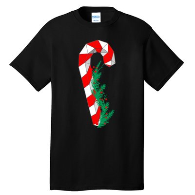 Christmas Candy Cane Santa Xmas Tall T-Shirt