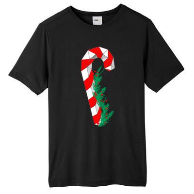 Christmas Candy Cane Santa Xmas Tall Fusion ChromaSoft Performance T-Shirt