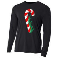 Christmas Candy Cane Santa Xmas Cooling Performance Long Sleeve Crew