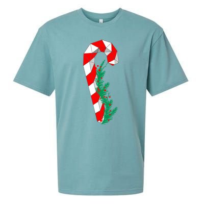 Christmas Candy Cane Santa Xmas Sueded Cloud Jersey T-Shirt