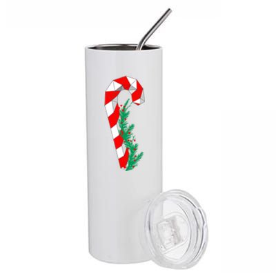 Christmas Candy Cane Santa Xmas Stainless Steel Tumbler