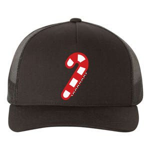 Christmas Candy Cane Santa Xmas Yupoong Adult 5-Panel Trucker Hat