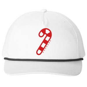 Christmas Candy Cane Santa Xmas Snapback Five-Panel Rope Hat