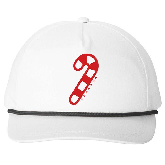 Christmas Candy Cane Santa Xmas Snapback Five-Panel Rope Hat