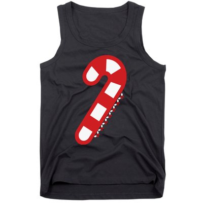 Christmas Candy Cane Santa Xmas Tank Top