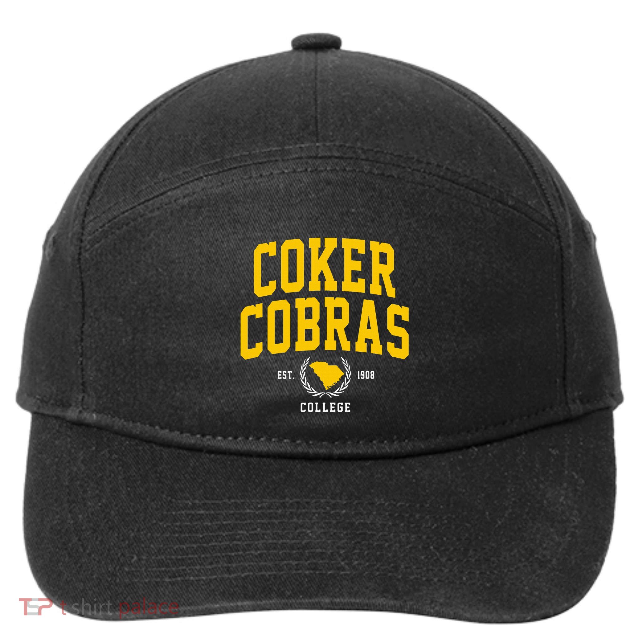 Coker College Cobras Arch Design 7-Panel Snapback Hat