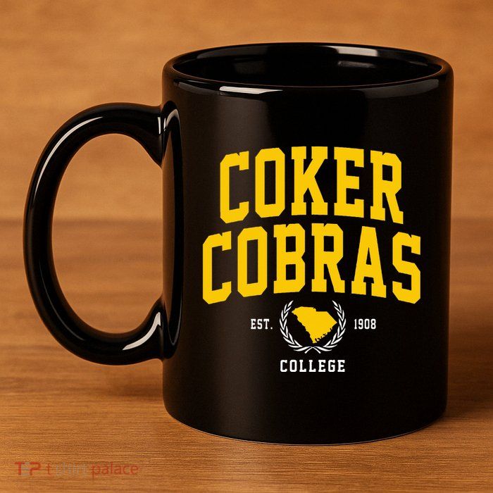 Coker College Cobras Arch Design 11oz C Handle Ceramic Mug