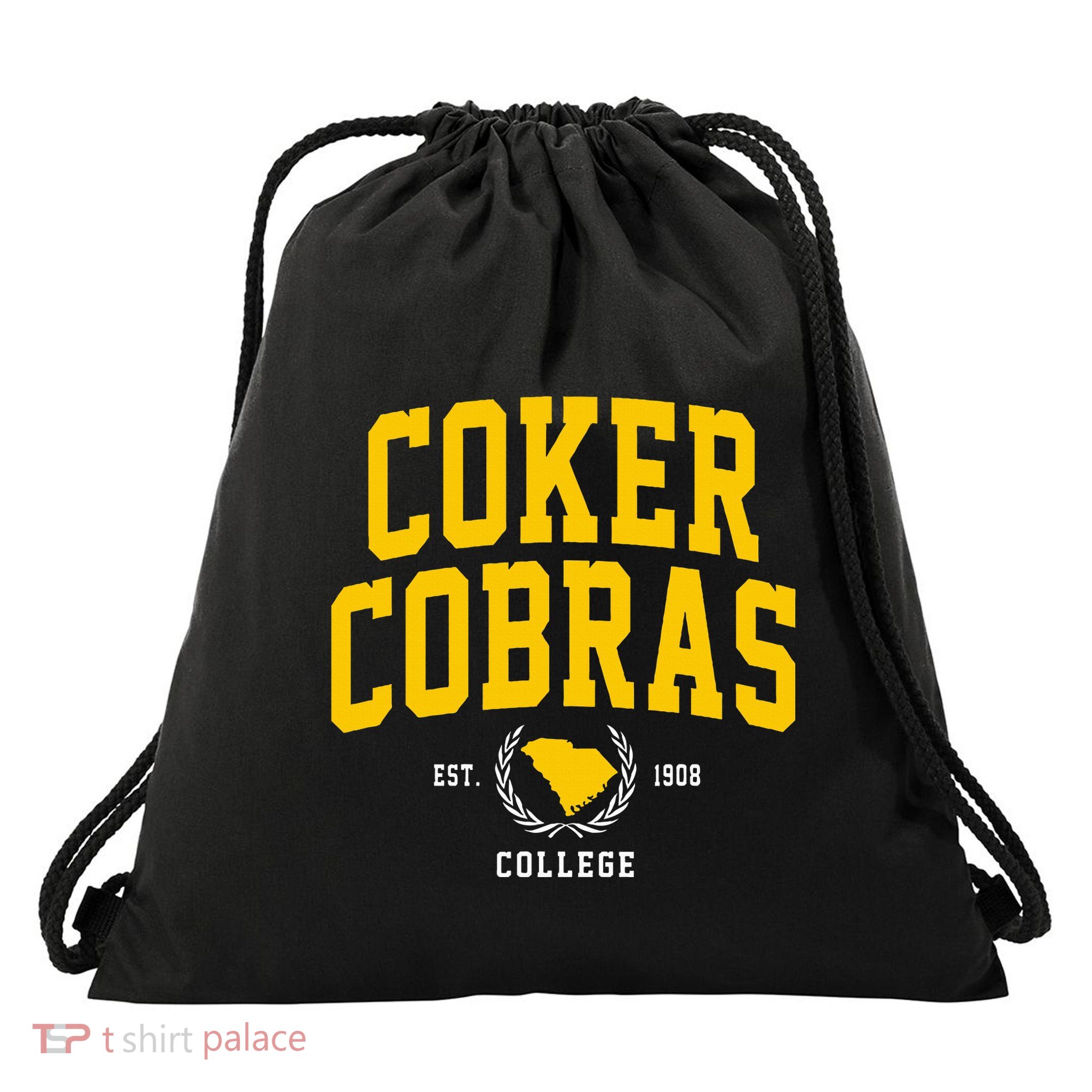 Coker College Cobras Arch Design Drawstring Bag
