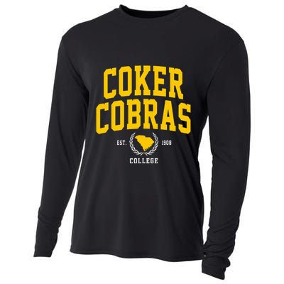 Coker College Cobras Arch Design Cooling Performance Long Sleeve Crew
